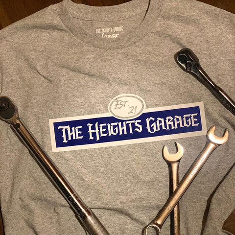 The Heights Garage street sign T